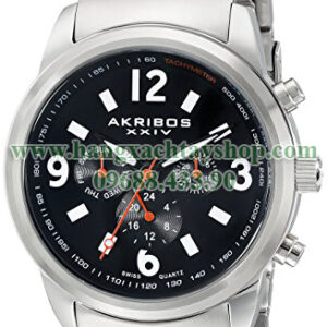 Akribos-XXIV-AK783SSB-Analog-Display-Swiss-Quartz-Silver-hangxachtayshop