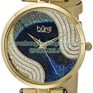 Burgi-BUR131YG-Swarovski-Crystal-Accented-Peacock-Feather-Dial-Yellow-Gold-Leather-Strap-hangxachtayshop