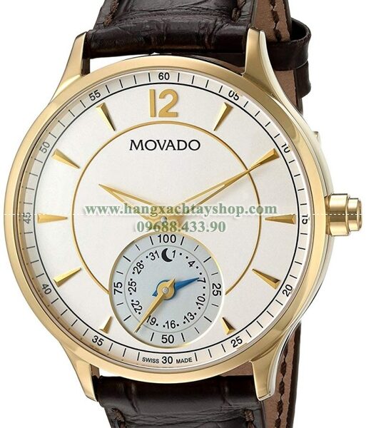 Movado 0660008 Swiss Quartz Gold-Tone and Leather-hangxachtayshop