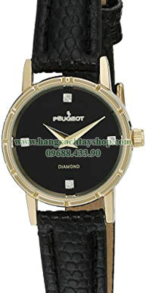Peugeot-3050BK-14K-Gold-Plated-Genuine-Diamond-Marker-Black-Face-hangxachtayshop