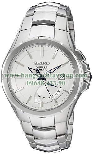 Seiko SRN063 Coutura Kinetic Retrograde Silver-Tone Stainless Steel Watch-hangxachtayshop Seiko SRN063 Coutura Kinetic Retrograde Silver-Tone Stainless Steel Watch-hangxachtayshop