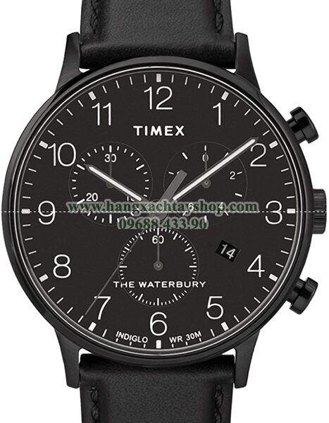 Timex TW2R71800 Waterbury Watch Black 40mm Stainless Steel-hangxachtayshop