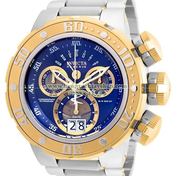 21605 Invicta Reserve Silver and Gold Quartz with Stainless-Steel Strap-hangxachtayshop