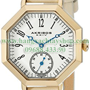 Akribos-XXIV-AK771TN-Analog-Display-Japanese-Quartz-Beige-Watch-hangxachtayshop
