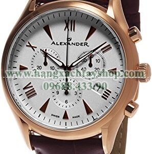 Alexander A021-04 Heroic Pella Multi-function Chronograph Silver Dial Rose Gold Plated Swiss-hangxachtayshop