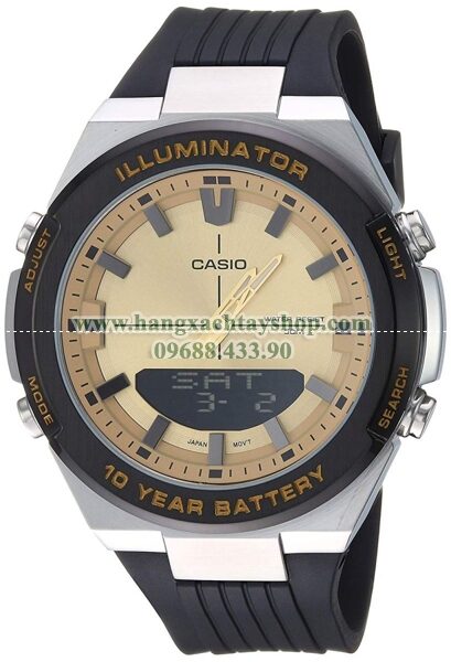 Casio AMW-860-9AVCF Illuminator Stainless Steel with Polyurethane Strap-hangxachtayshop