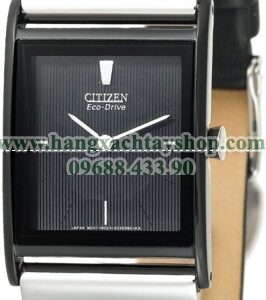 Citizen Nam BL6005-01E Eco-Drive Black Ion-Plated Leather Strap-hangxachtayshop