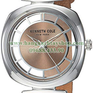 Kenneth-Cole-New-York-Brown-KC15108005-'Transparency'-Quartz-Brass-Plated-Stainless-Steel-Dress-Watch-hangxachtayshop