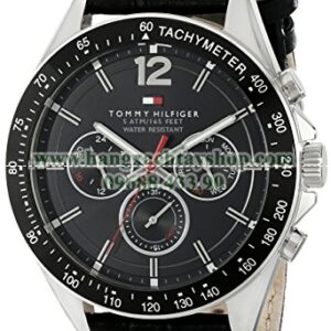 Tommy Hilfiger 1791117 Sophisticated Sport Watch With Black Leather Band-hangxachtayshop